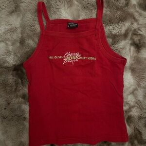y2k Cherry Bomb Red Tank Top